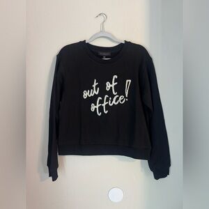 Black 'Out of Office' Sweatshirt